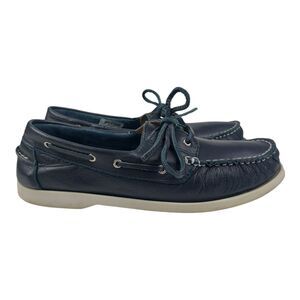 Soul Of Africa Womens Leather Boat Shoes Size 9 Blue White